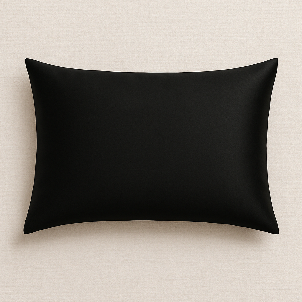 mulberry silk pillowcase black