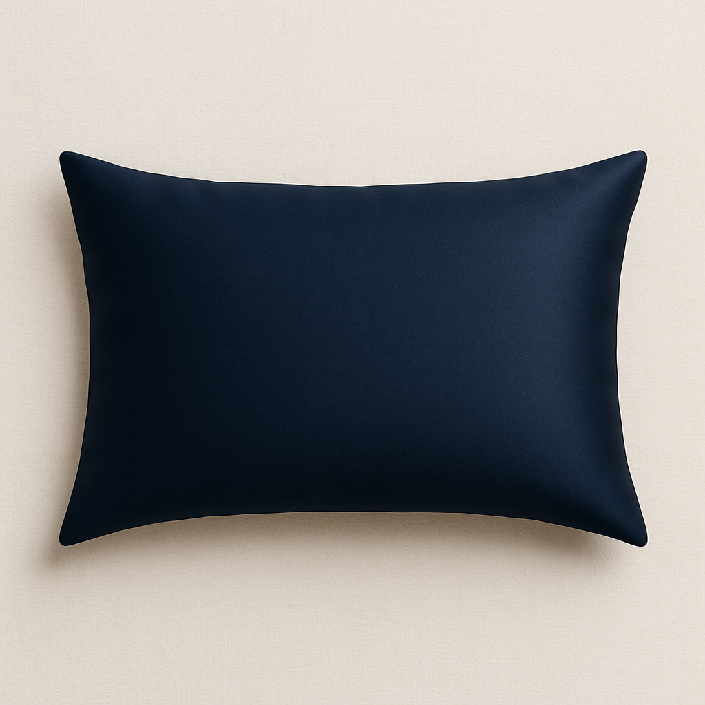 mulberry silk pillowcase navy