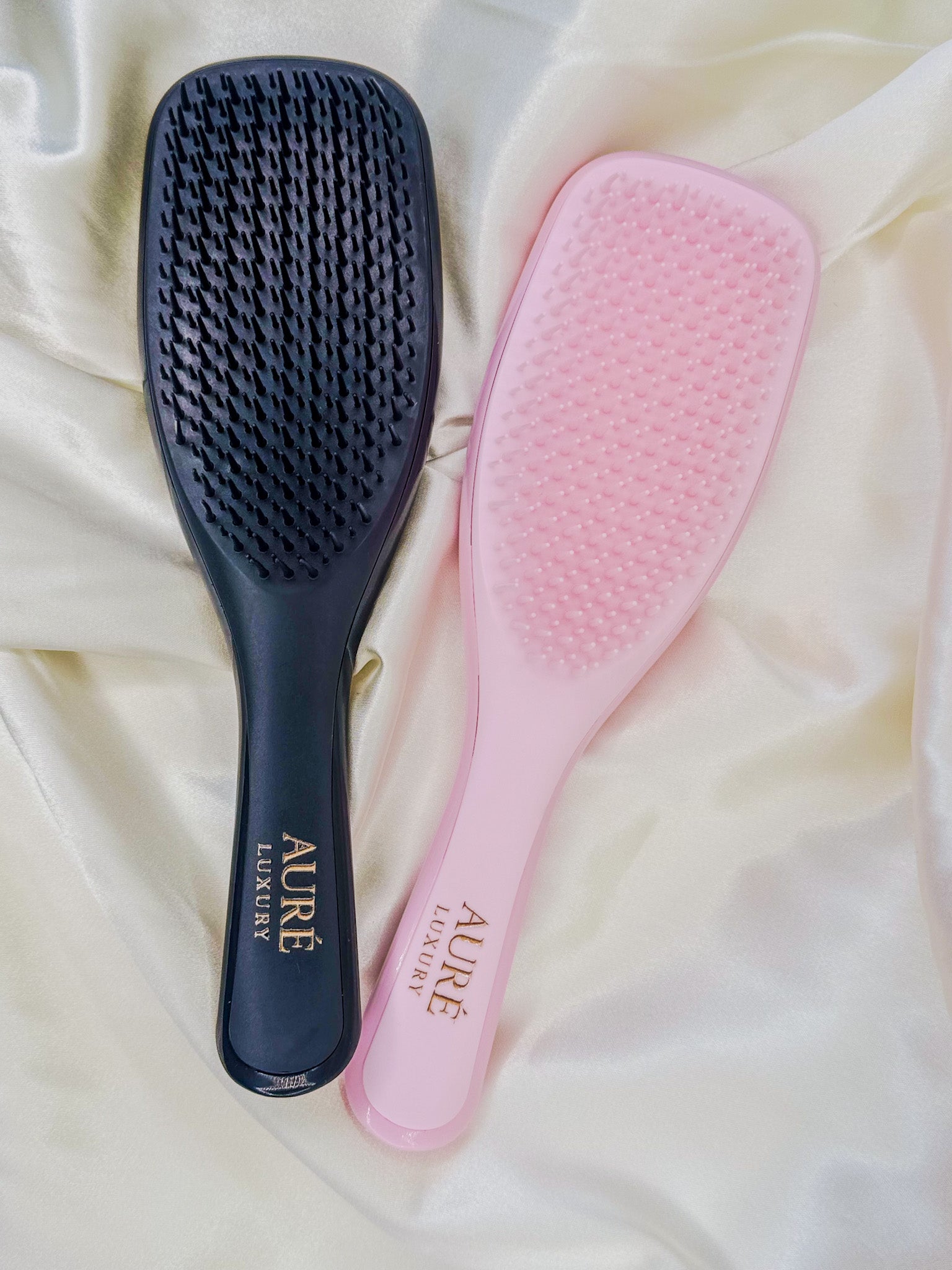 wet & dry detangle brush pink black